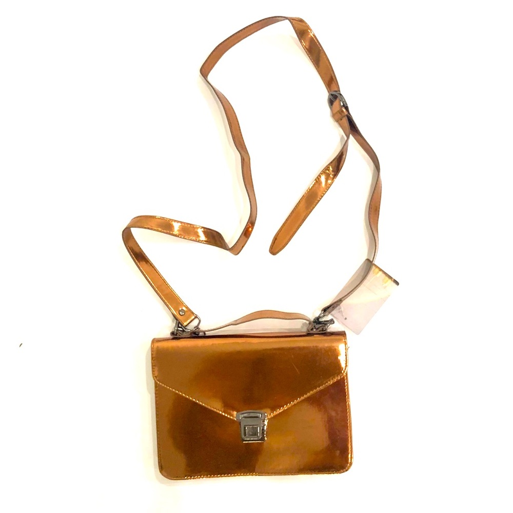 NWT Urban Outfitters Gold Metallic Crossbody Bag